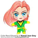 How to Draw Kawaii Jean Grey