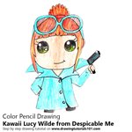 How to Draw Kawaii Lucy Wilde from Despicable Me
