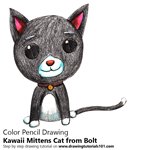 How to Draw Kawaii Mittens Cat from Bolt