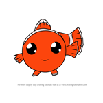 How to Draw Kawaii Nemo from Finding Dory