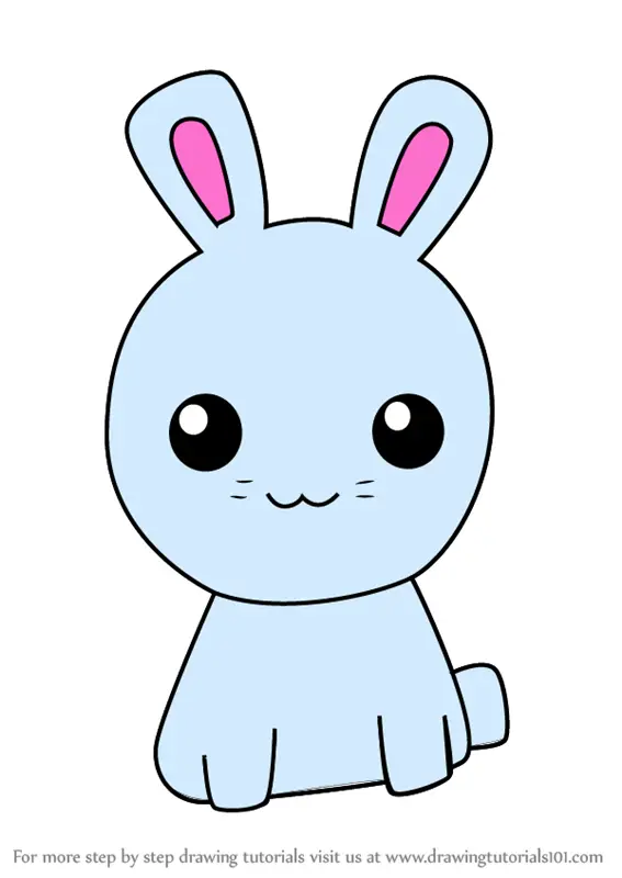 Step By Step How To Draw Kawaii The Bunnies From Gnomeo And Juliet - kawaii roblox character drawing