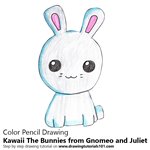 How to Draw Kawaii The Bunnies from Gnomeo and Juliet
