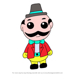 How to Draw Kawaii The Ringmaster from Dumbo