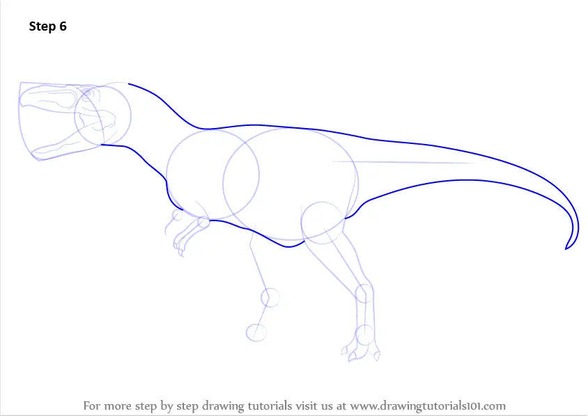 How to Draw an Albertosaurus (Dinosaurs) Step by Step ...