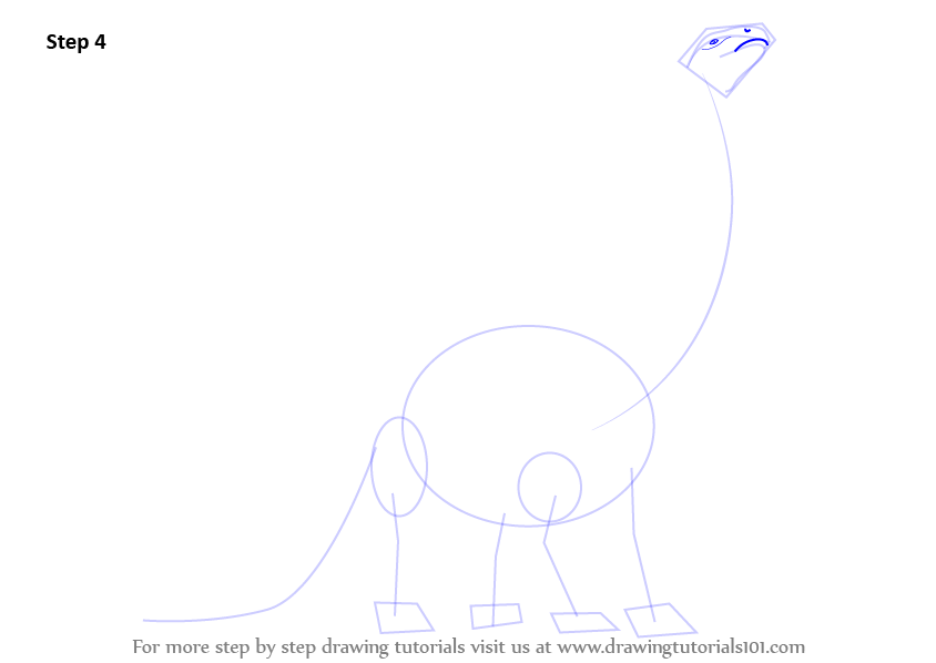 Download Learn How to Draw a Brontosaurus Dinosaur (Dinosaurs) Step by Step : Drawing Tutorials