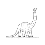 How to Draw a Brontosaurus Dinosaur