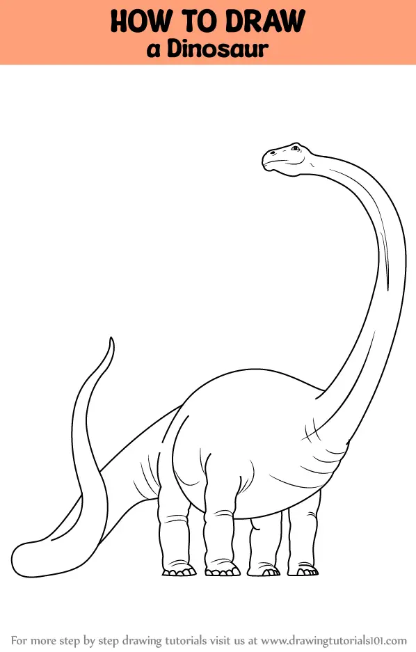how to draw a Dinosaur step 0 og