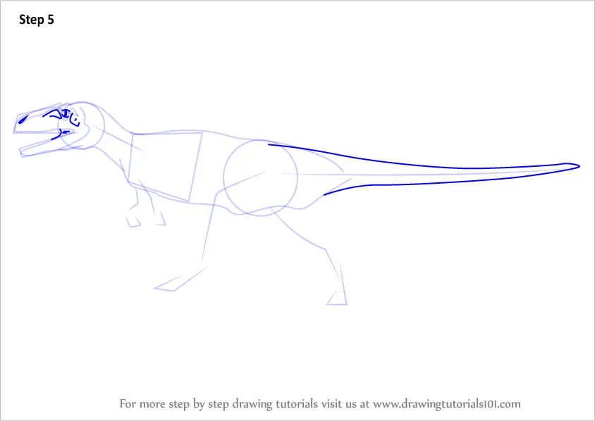 How to Draw a Megalosaurus (Dinosaurs) Step by Step ...