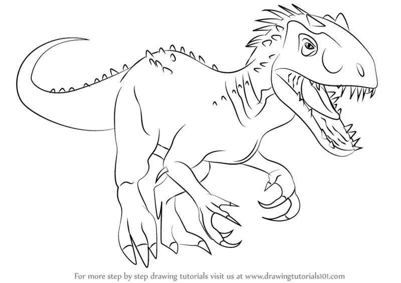 Indominus Rex portrait  Dinosaur sketch Dinosaur drawing Dinosaur art