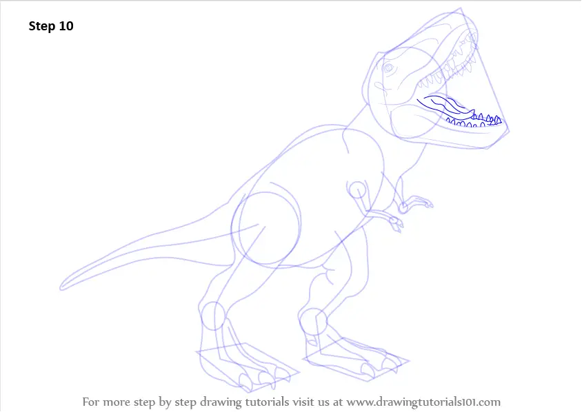 dinosaur sketch arm