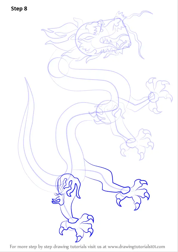 Learn How to Draw a Chinese Dragon (Dragons) Step by Step : Drawing ...