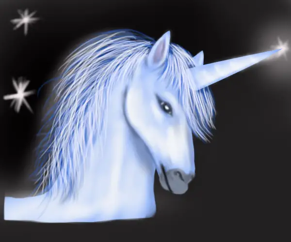 Unicorn Head Drawing | A unicorn
