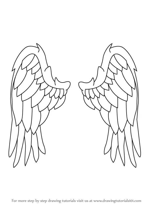 Drawing Angel Wings s angle pencil monochrome png  PNGWing