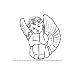 How to Draw a Baby Angel with Wings