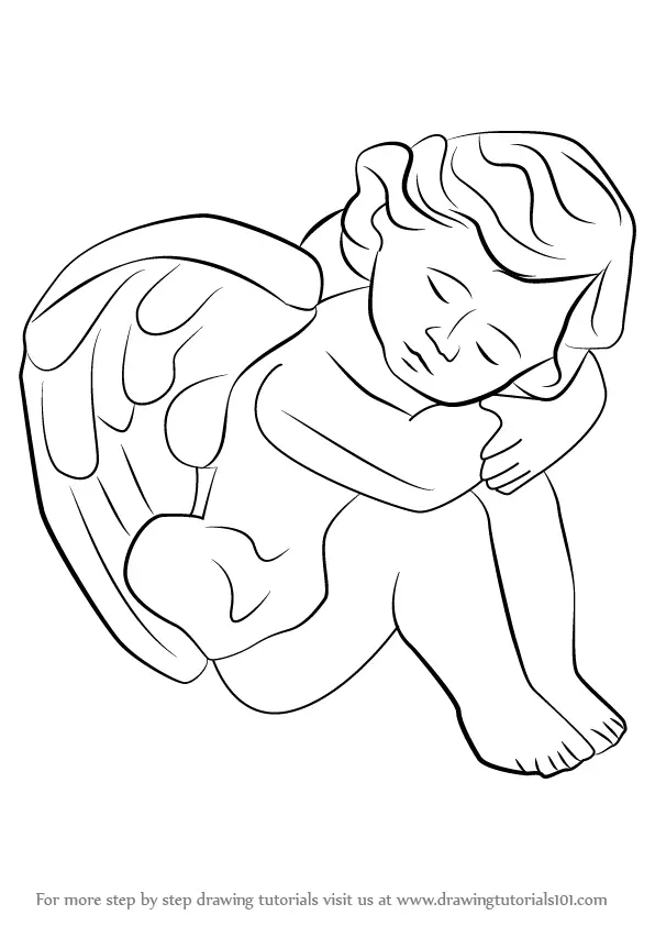 Learn How to Draw a Baby Angel (Angels) Step by Step Drawing Tutorials