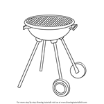 How to Draw a BBQ Grill