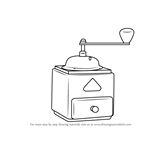 How to Draw Coffee Grinder
