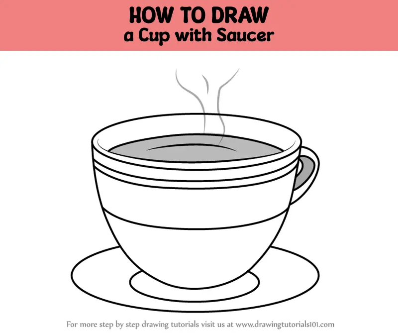 Easy Step-by-Step Drawing & Shading Tutorial Of Cup And Saucer | Easy  Drawing For Kids Learning - YouTube