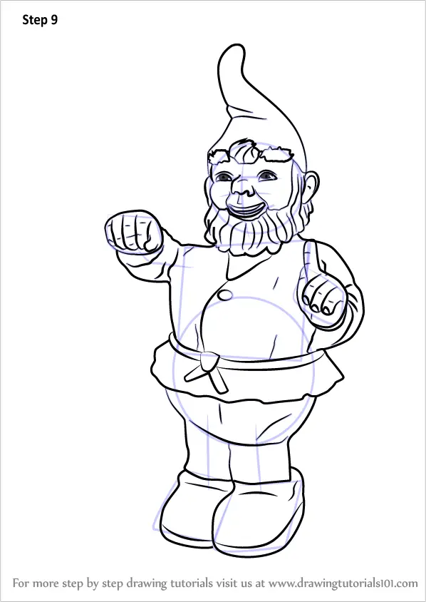 Learn How to Draw Garden Gnome Everyday Objects Step by 