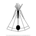 How to Draw an Indian Tipi