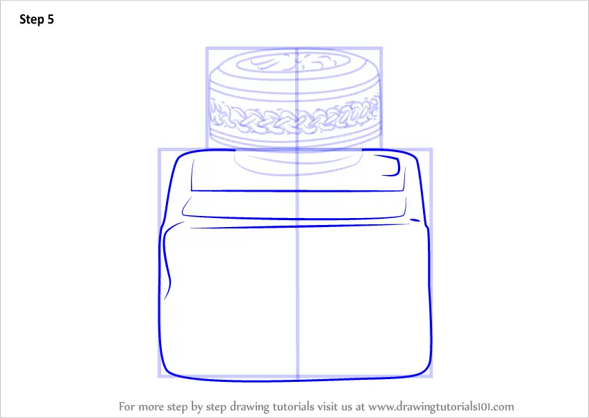 Learn How to Draw an Ink pot (Everyday Objects) Step by Step : Drawing