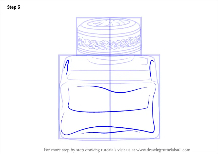 Learn How to Draw an Ink pot (Everyday Objects) Step by Step : Drawing