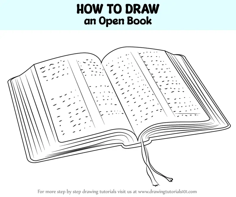 How to draw an open Book Easy , open book drawing - thirstymag.com