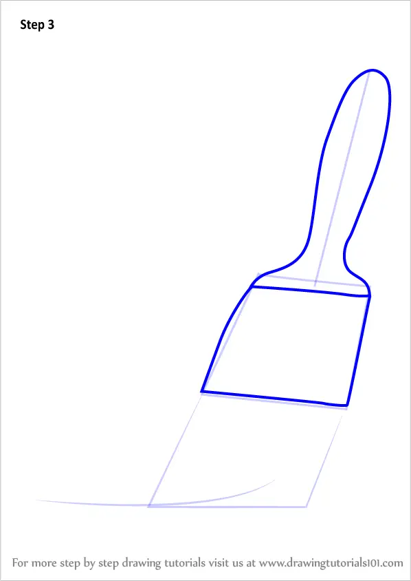 Learn How to Draw Paintbrush (Everyday Objects) Step by Step : Drawing