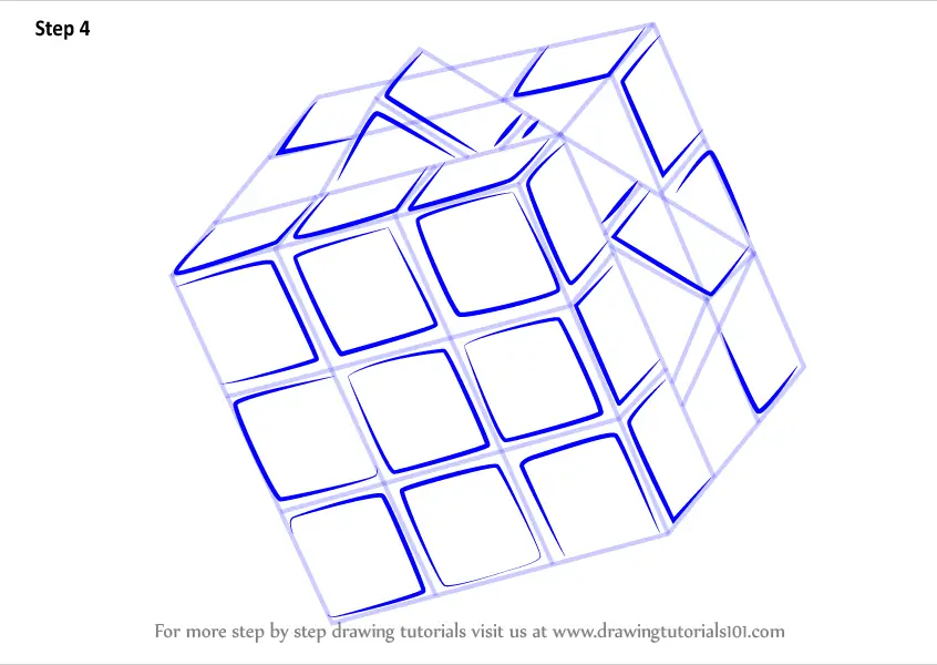 Learn How to Draw Rubik s Cube Everyday Objects Step by 