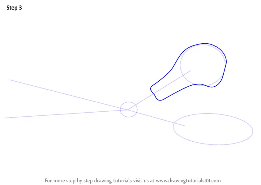 Scissors Drawing - How To Draw Scissors Step By Step