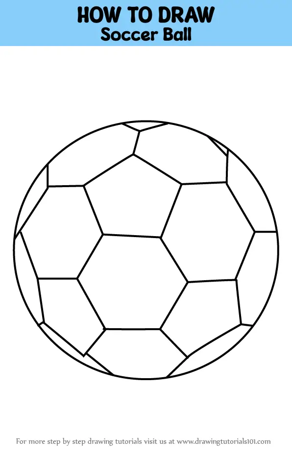 how to draw a soccer ball step by step | Easy drawings, Ball drawing, Step  by step drawing