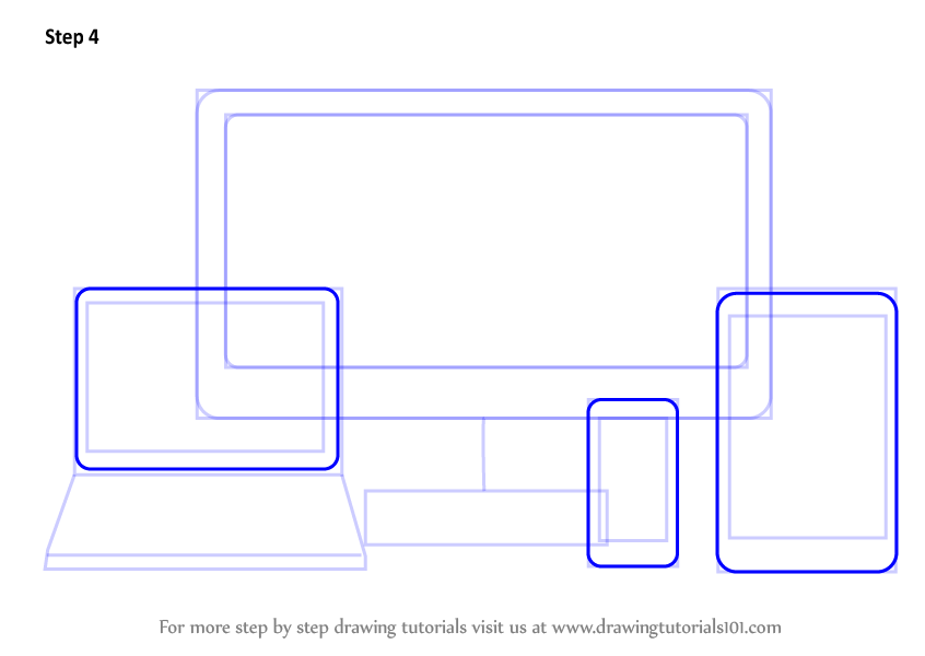 How to Draw Tech Gadgets (Everyday Objects) Step by Step