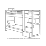 How to Draw a Bunk Bed