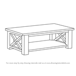 How to Draw a Coffee Table