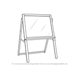 How to Draw Drawing Board Standing