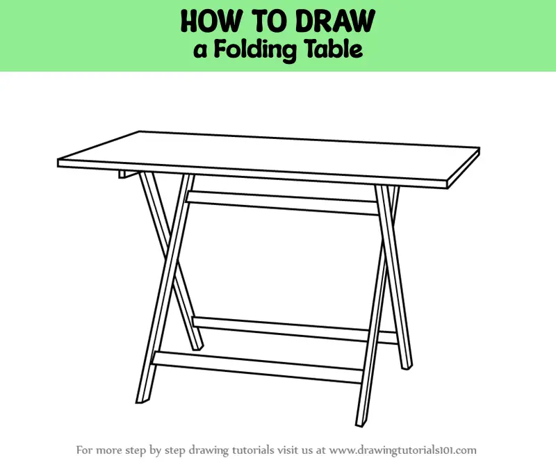 HOW TO MAKE A SIMPLE FOLDING TABLE STEP BY STEP 