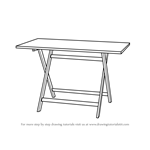 How to Draw a Folding Table