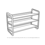 How to Draw Shoe Rack