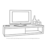 How to Draw TV Unit