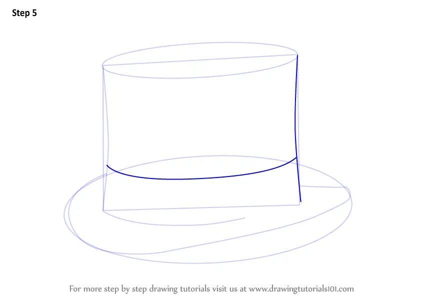 How to Draw Uncle Sam's Hat (Hats) Step by Step | DrawingTutorials101.com