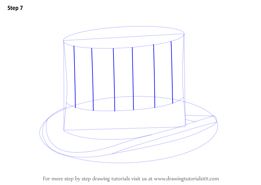 How to Draw Uncle Sam's Hat (Hats) Step by Step