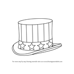 How to Draw Uncle Sam's Hat