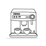 How to Draw a Coffee Maker
