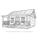 How to Draw a Wood Cabin