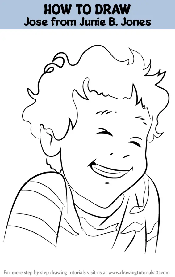 How to Draw Jose from Junie B. Jones (Junie B. Jones) Step by Step