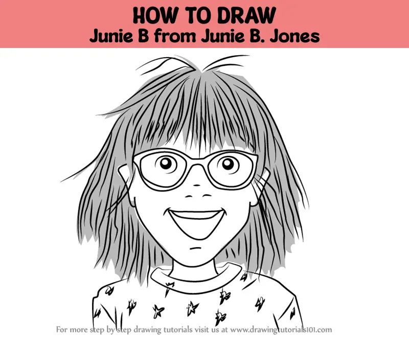 How To Draw Junie B From Junie B. Jones (Junie B. Jones) Step By Step ...