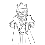 How to Draw Burger King Mascot