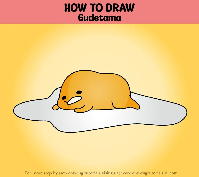 How To Draw Gudetama Mascots Step By Step