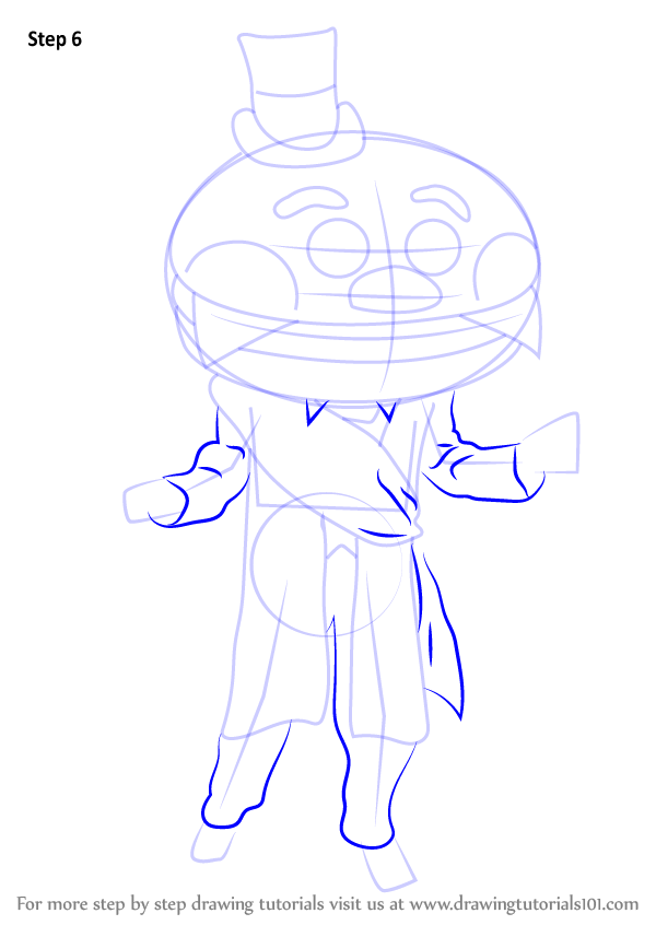 Learn How to Draw Mayor McCheese (Mascots) Step by Step : Drawing Tutorials