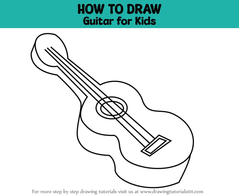 guitar. Life people. Drawings. Pictures. Drawings ideas for kids. Easy and  simple.